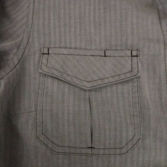 5.11 Tactical Men's Gray Striped Dual Chest Pockets Long Sleeve Shirt Size Small - Picture 10 of 16